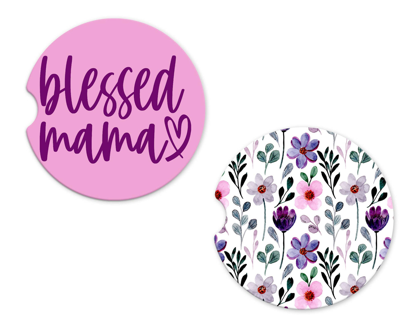 The Spotted Zebras - Car Coasters - Blessed Mama