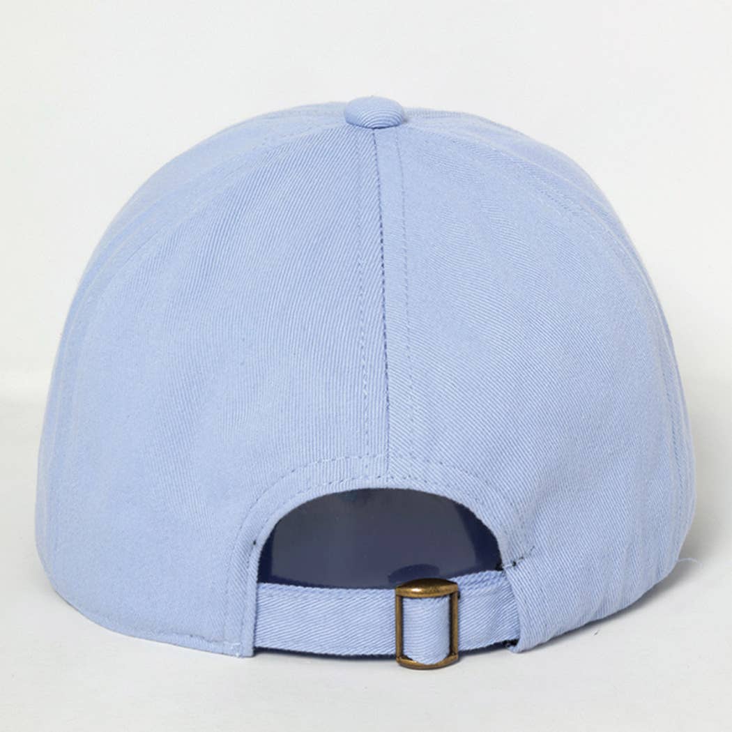 Fashion City - 3D BLESSED Embroidered Patch Cotton Baseball Cap: SAGE / One Size
