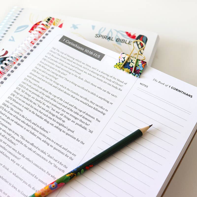 Spiral Bible - Spiral Bible™ - WEB New Testament - White Butterfly