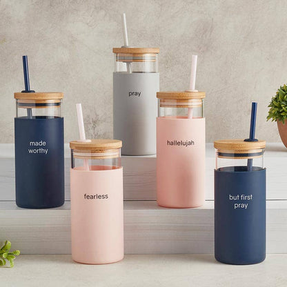 Faithworks by Creative Brands - Glass Tumbler - Made Worthy