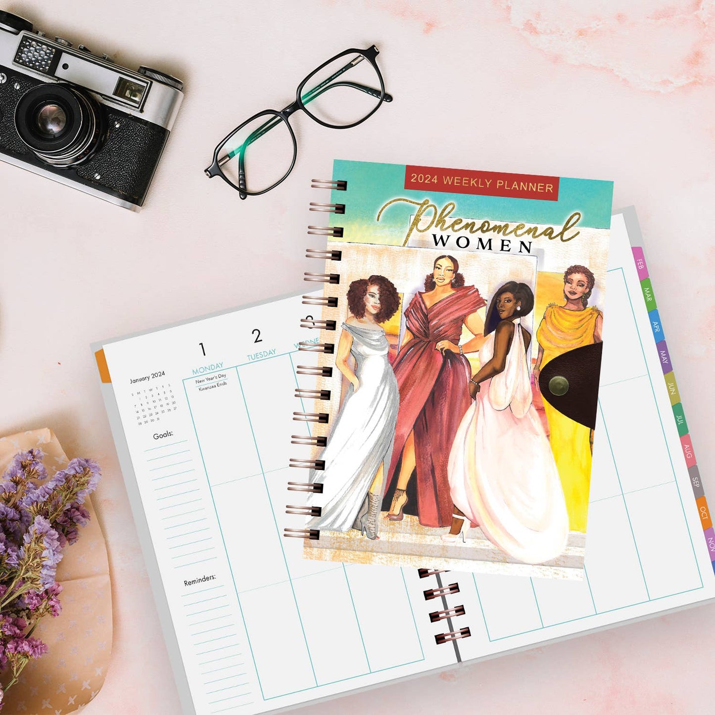 African American Expressions - 2024 Phenomenal Women Weekly Planner