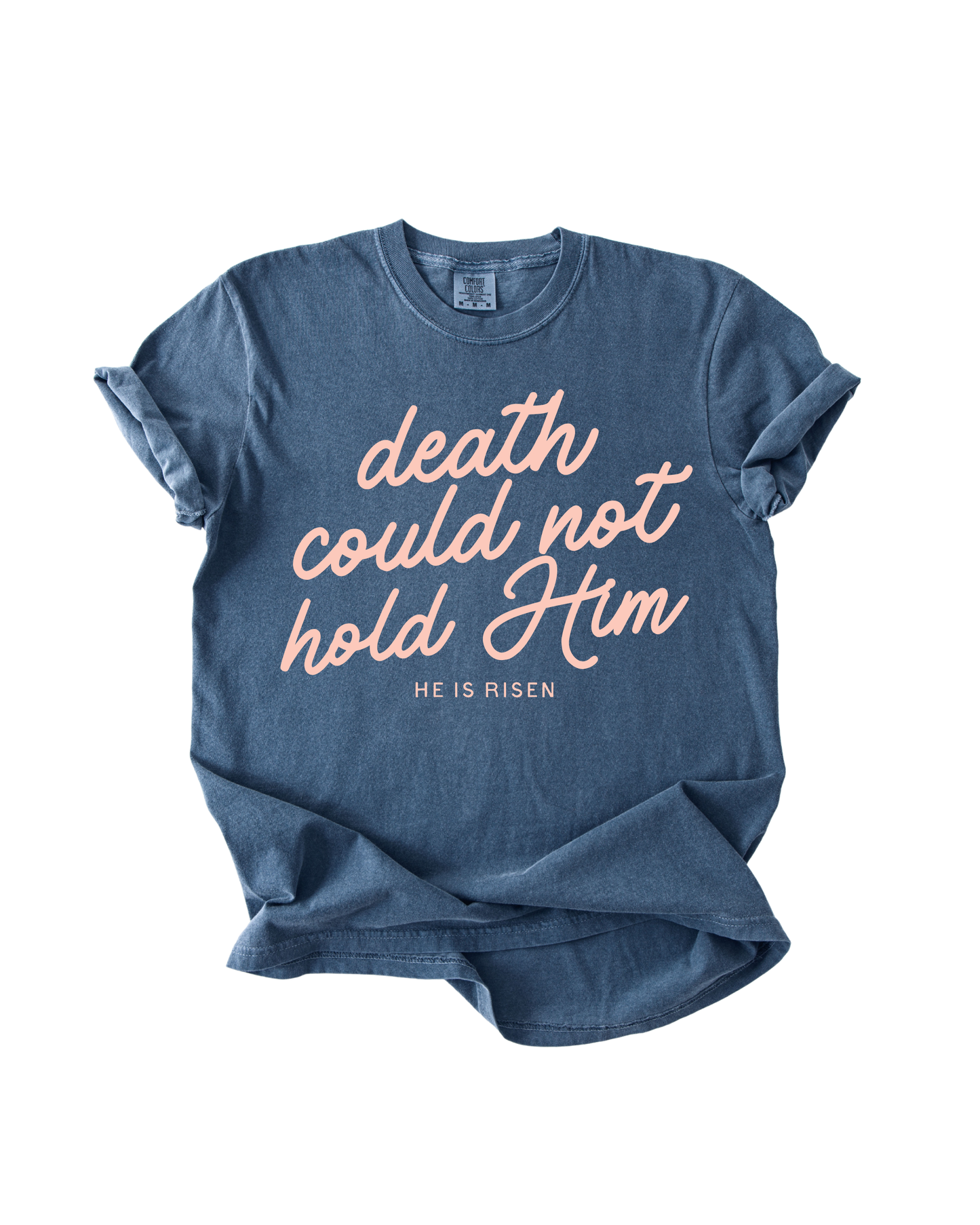 SBG Co. - Death Could Not Hold Him Easter Tee: Blue / Small