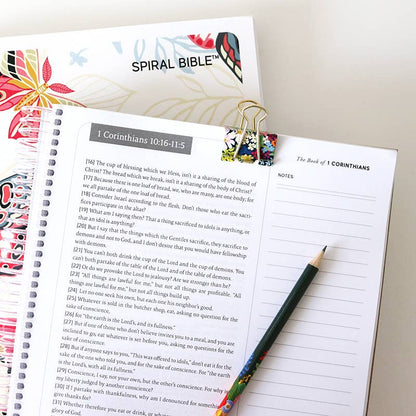 Spiral Bible - Spiral Bible™ - WEB New Testament - White Butterfly