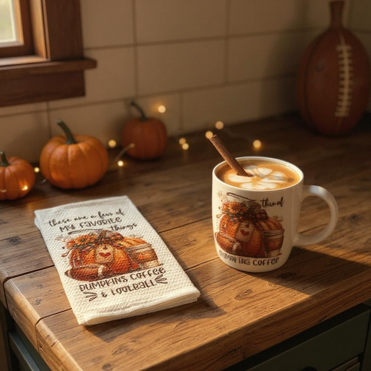 Autumn Football Kitchen Towels