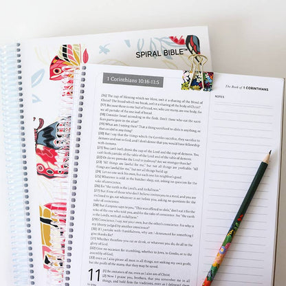 Spiral Bible - Spiral Bible™ - WEB New Testament - White Butterfly