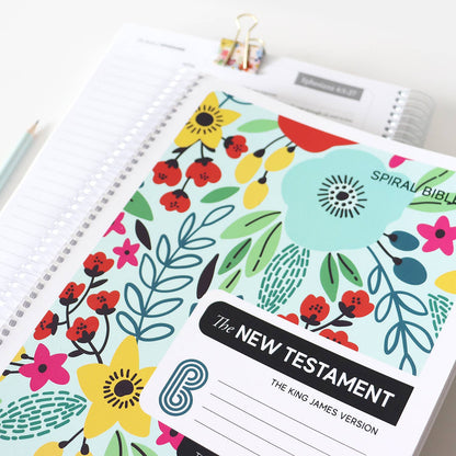 Spiral Bible - Spiral Bible™ - KJV New Testament - Field of Flowers