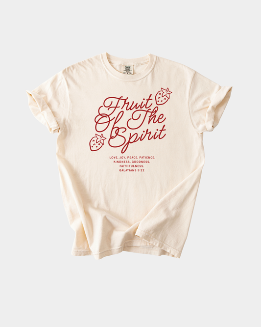 SBG Co. - Fruit of the Spirit 🍓 Adult Tee: Cream