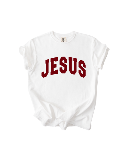 SBG Co. - Jesus Varsity Tee - Adult: White / Small