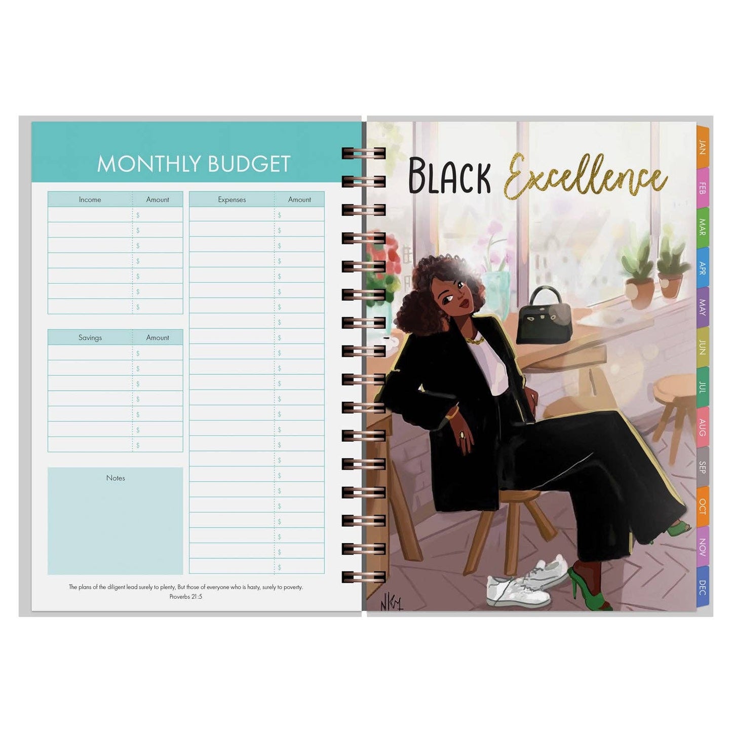 African American Expressions - 2024 Sister Friends Weekly Planner