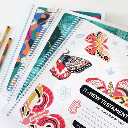 Spiral Bible - Spiral Bible™ - WEB New Testament - White Butterfly