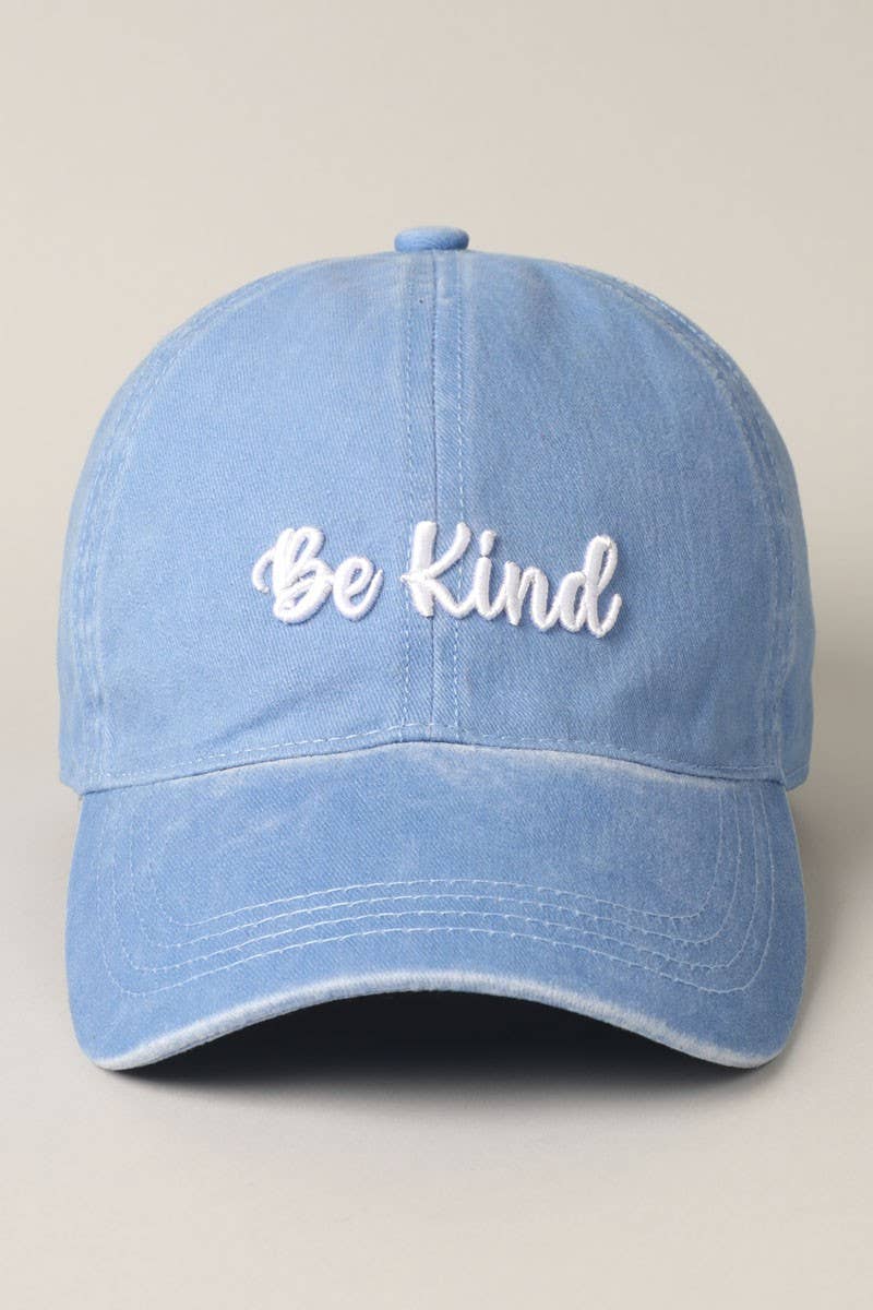 Be Kind 3D Embroidery Baseball Dad Hat Cap