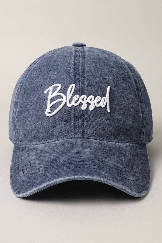 Blessed 3D Embroidery Baseball Dad Hat Cap