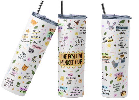 Positive Mindset 20 oz Tumbler