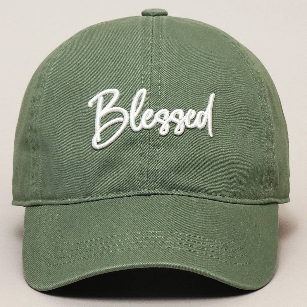 Blessed 3D Embroidery Baseball Dad Hat Cap